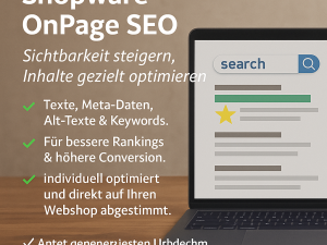 Shopware OnPage SEO – Sichtbarkeit steigern, Inhalte gezielt optimieren